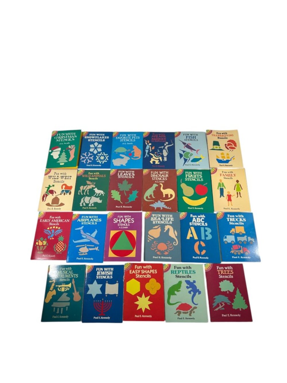 Vintage Lot 23 Fun with Stencils Dover Little Activity Books